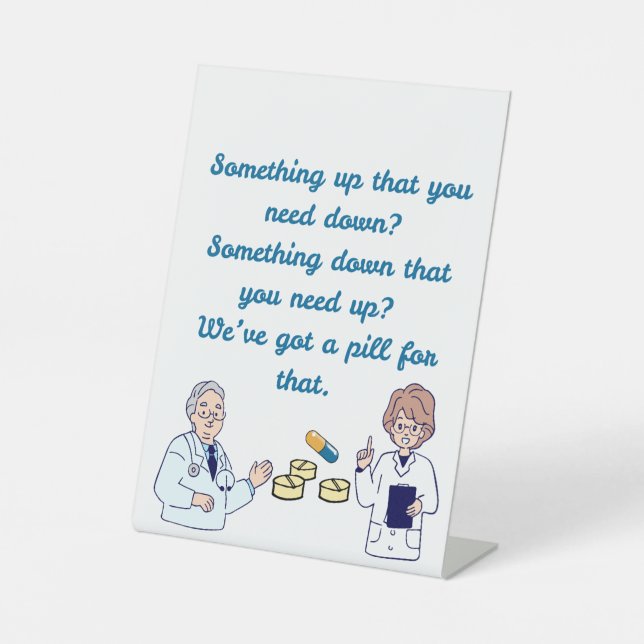 Signe De Table Funny Pharmacist  (Recto)