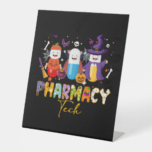 Signe De Table Funny Technicien en pharmacie Pharmacien Halloween
