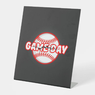 Signe De Table Game Day Cracked Baseball Sports Graphic