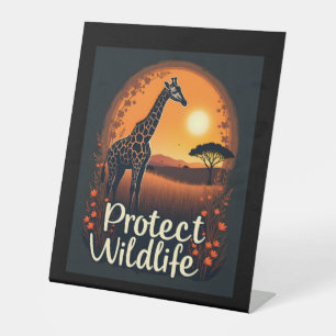 Signe De Table Girafe du Débardeur de la Savanna