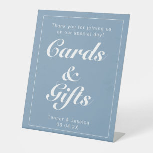 Signe De Table Glacier Bleu & Blanc moderne minimaliste Table cad