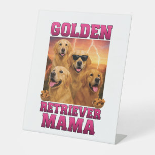 Signe De Table Golden Retriever