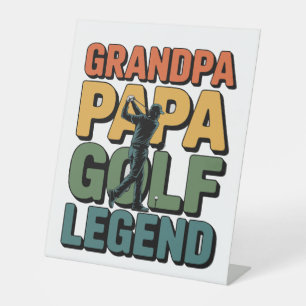 Signe De Table Golf Legend Grand Papa