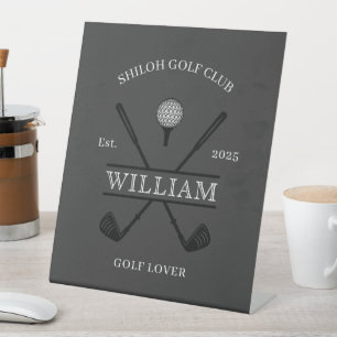 Signe De Table Golf Lover Cross Club