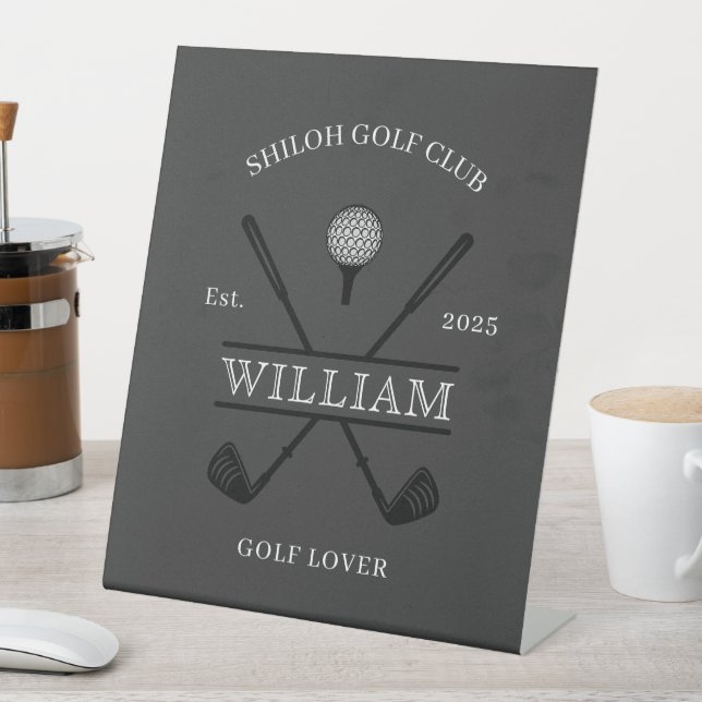 Signe De Table Golf Lover Cross Club (In SItu)