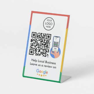 Signe De Table Google Avis Business Review Link QR Code