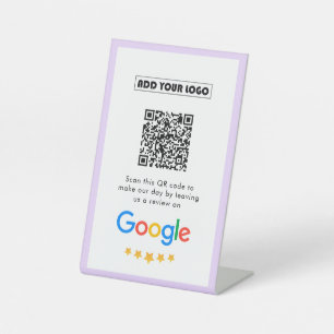 Signe De Table Google Avis   Business Review Link QR Code
