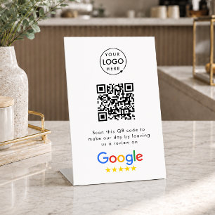 Signe De Table Google Avis Business Review Link QR Code