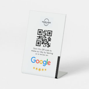 Signe De Table Google Avis Business Review Link QR Code