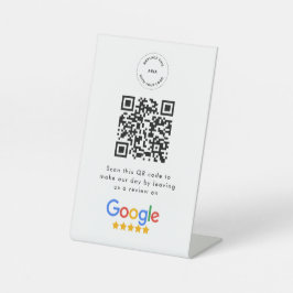 Signe De Table Google Avis | Business Review Link QR Code