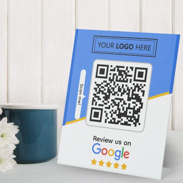 Signe De Table Google Avis | Code QR de lien d'avis d'entreprise (review us on Google)