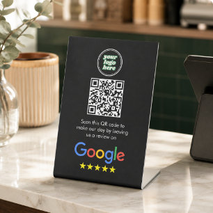 Signe De Table Google Avis Code QR de lien d'avis sur l'entrepr