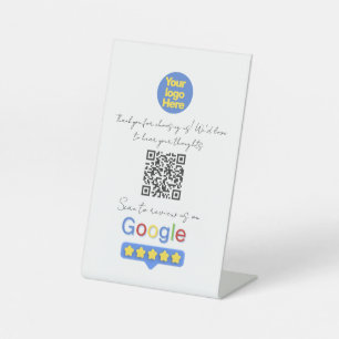Signe De Table Google Avis   Code QR de lien de critique d'entrep