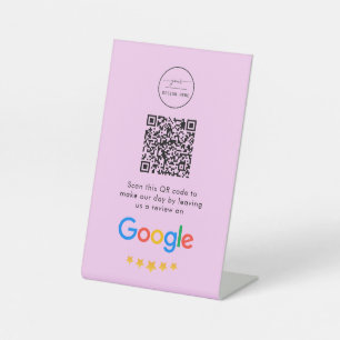 Signe De Table Google Avis   Revue d'entreprise Lien Code QR Pede