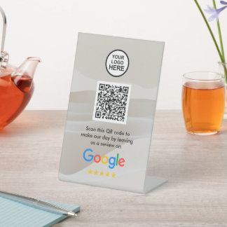 Signe De Table Google Reviews | Business Review Link QR Code