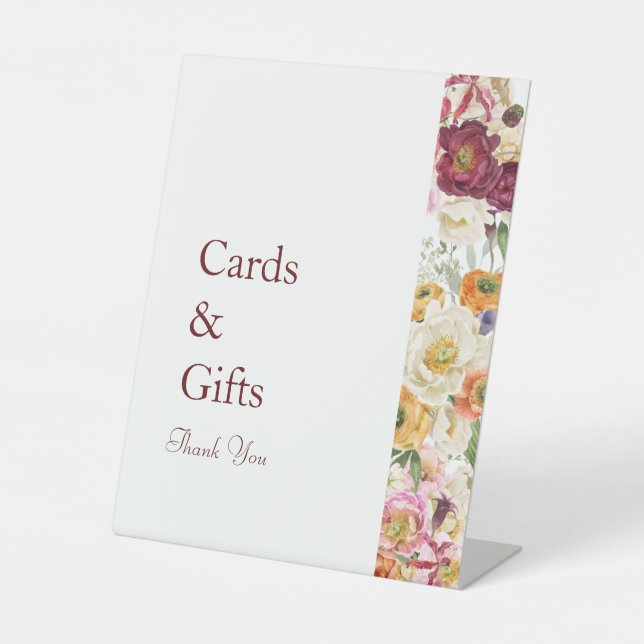 Signe De Table GRACEFUL FLOoms Cartes & Cadeaux Signal (Recto)