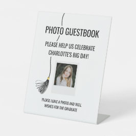 Signe De Table Graduation Cap Tassel Photo Guest Book