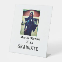 Signe De Table Graduation photo name year class university simple