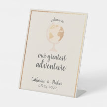 Greatest Adventure World Globe Map Travel Wedding