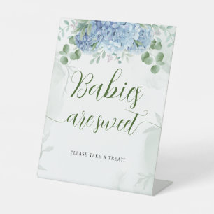 Signe De Table Green Blue hydrangea Baby Show