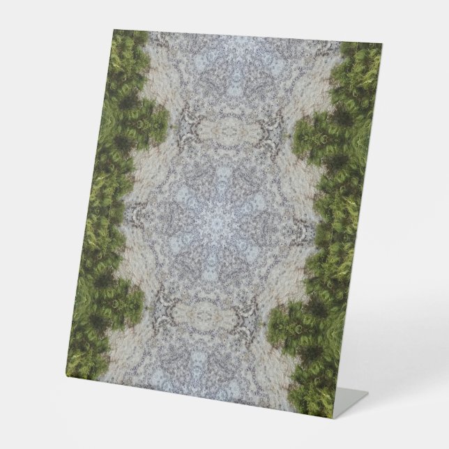 Signe De Table Green Moss & Earth Nature Art (Recto)