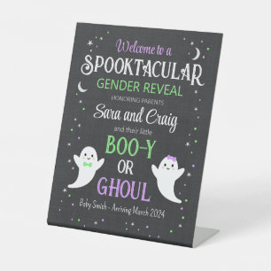 Signe De Table Halloween fantôme bébé sexe révéler