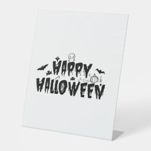Signe De Table Halloween heureux