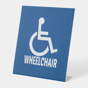 Signe De Table Handicap Fauteuil roulant