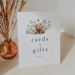 Signe De Table HANNAH Bear Woodland Baby showers cartes et cadeau