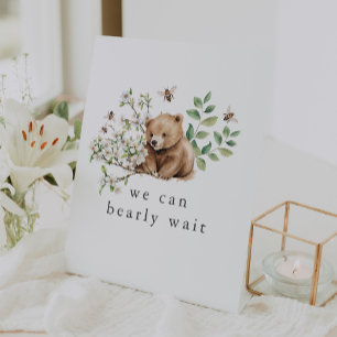 Signe De Table HANNAH Woodland Nous Pouvons Bearly Wait Baby show