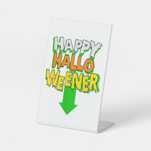 Signe De Table Happy Halloweener drôle Halloween