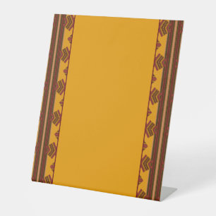 Signe De Table Héritage du cacao Africain Brun et Tribal Ivoire