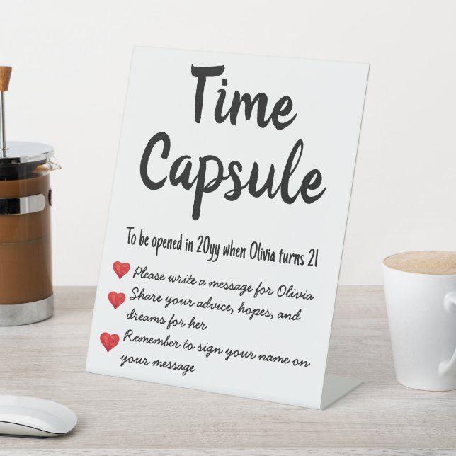 Signe De Table Heure d'anniversaire Capsule Espoirs Souhaite (In SItu)