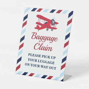 Signe De Table Heure Vol Avion Anniversaire Signal de réclamation