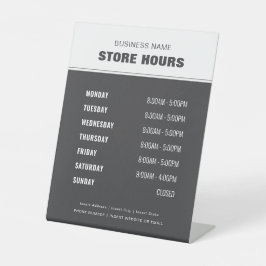 Signe De Table Heures d'ouverture des magasins Professionnel Mode