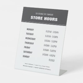 Signe De Table Heures d'ouverture des magasins Professionnels Mod