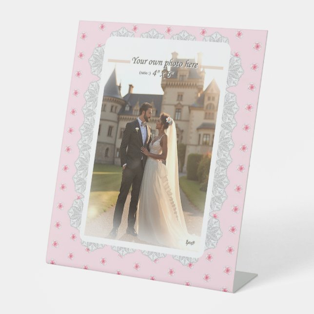 Signe De Table Hibiscus & dentelle PINK (Recto)