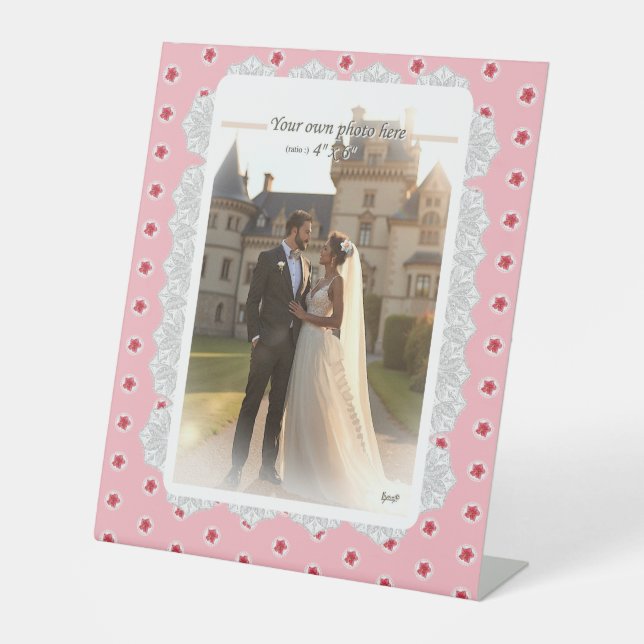 Signe De Table Hibiscus & dentelle RED (Recto)