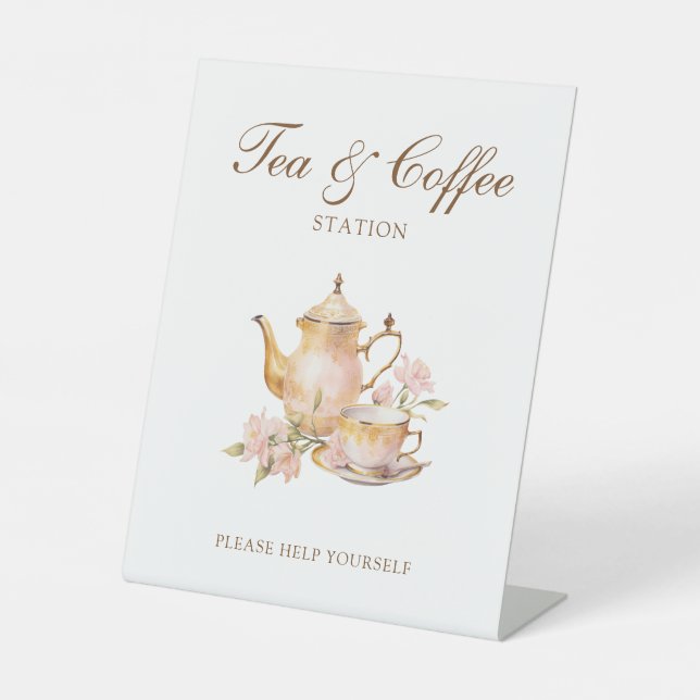 Signe De Table High Tea Pastel Bridal Shower Tea & Coffee (Recto)