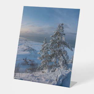 Signe De Table Hiver neigeux Côte balte