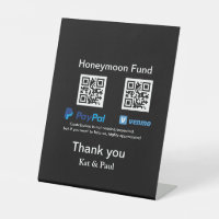 Honeymoon Fund PayPal Venmo QR code Merci