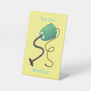 Signe De Table Humour de dessin animé de l'aspirateur mignon