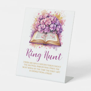 Signe De Table Hydrangea bague chasse nuptiale jeu de douche