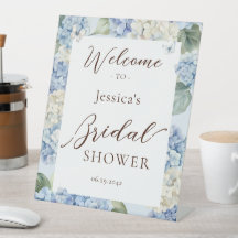 Hydrangea Bleu Poussiéreux Fête de Mariage Aquarel