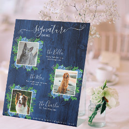 Signe De Table Hydrangea Wood Mariage 3 Photo Pet Signature Boire