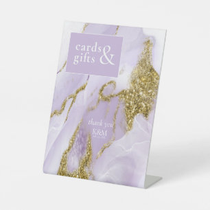 Signe De Table ID Abstrait Lavande d'encre Lux990