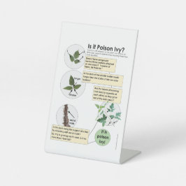 Signe De Table Identifier Poison Ivy Plantes Randonnée, camping, 