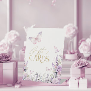 Signe De Table Il me donne des cartes cadeaux Papillons pour ente