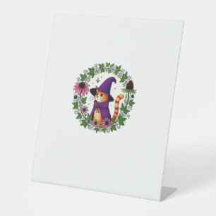 Signe De Table Illustration chaton magicien tigre orange Long Sl