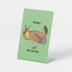 Signe De Table Illustration de la bande dessinée de poulet de pra